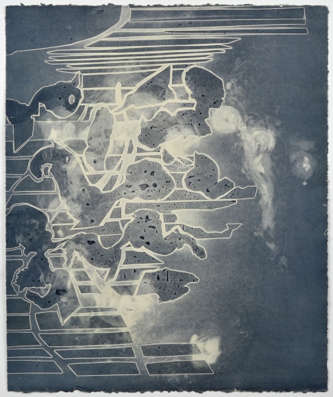 How Far a Journey? by Catherine Nelson | Monotype print How Far a Journey?